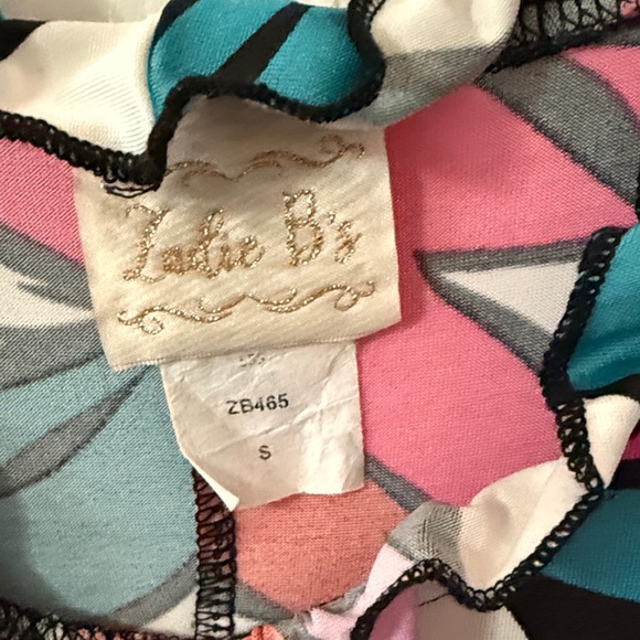 Zadie B's Adele Ruffled Maxi dress - Colorful Leaf Print - Picture 2 of 6